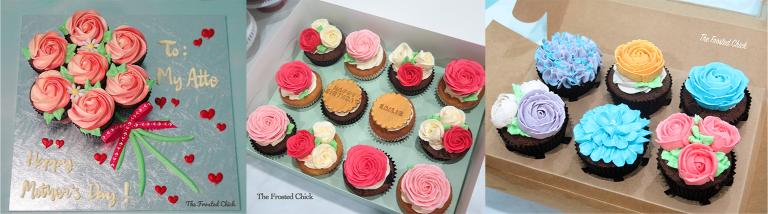 floral cupcake bouquet